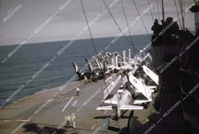 35m-16486 circa 1956 U.S. Naval flight deck operations aircraft carrier USS Shan