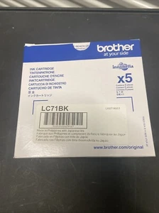 Cartucho estándar de inyección de tinta genuino Innobella 5 BROTHER LC71BK negro caducado 11/2022 - Imagen 1 de 10