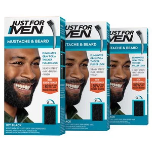 Mustache & Beard, Beard Dye for Men with Brush Included for Easy Application - Picture 1 of 9