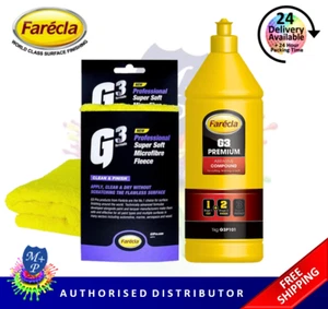 Farecla G3 Premium 1kg Abrasive Compound - Remove Swirls + Super Soft Fleece - Picture 1 of 5