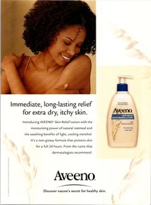 2001 Aveeno Ad Natures Secret For Healthy Skin - Picture 1 of 1