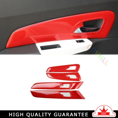 Panel de reposabrazos de puerta interior 4* apto para Chevrolet Cruze 2010-2015 rojo brillante Foto 1 de 4