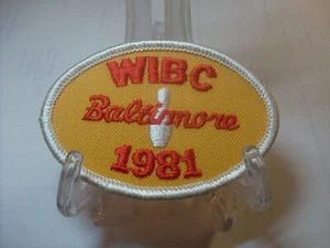 1981 Baltimore Maryland  WIBC Tournament Bowling Patch - Picture 1 of 2
