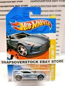 2011 HOT WHEELS GRAY ASTON MARTIN ONE-77, NEW MODELS #31/50, HW #31, SEE COND - Picture 1 of 10
