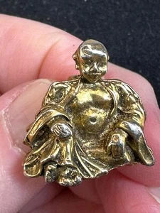 Young Buddha 3D Vintage Gold Brooch Pin M-6701* - Picture 1 of 3