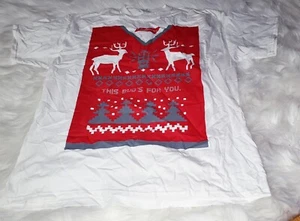 NWOT Budweiser UGLY SWEATER Christmas Shirt - Picture 1 of 4