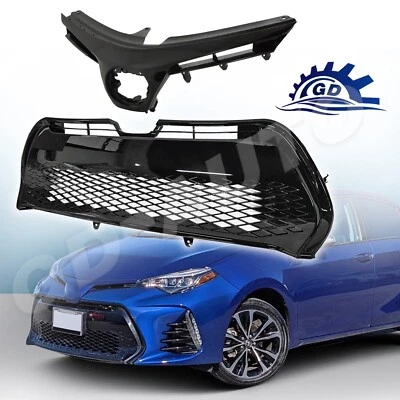 Grelha dianteira superior e inferior para Toyota Corolla SE XSE para 2017 2018 2019 - Imagem 1 de 4