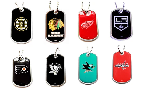 dog tag necklace NHL PICK YOUR TEAM not a cheap gumball machine tag Cover
