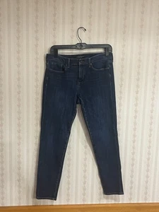 Pantalones de mezclilla ajustados Banana Republic para mujer talla 29 lavado oscuro elásticos - Imagen 1 de 8