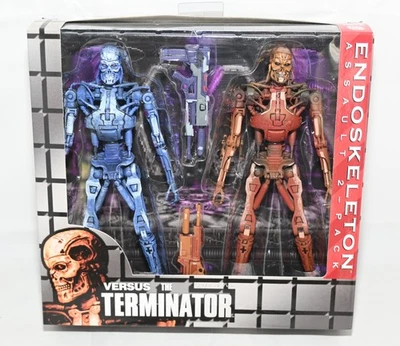 NECA REEL TOYS VERSUS THE TERMINATOR ENDOSKELETON ASSAULT TWIN  7" ACTION FIGURE - Image 1 of 2
