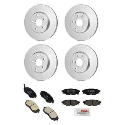 For Subaru Impreza 09-10 QuietCast Premium Front & Rear Brake Kit w Ceramic Pads Foto 1 de 3
