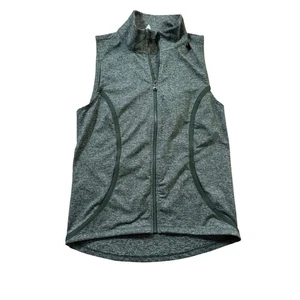Under Armour Women's Vest Sleeveless Full Zip Olive Green Athletic Layering - Picture 1 of 6