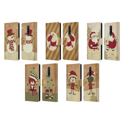 HEAD CASE DESIGNS CHRISTMAS CLASSICS LEATHER BOOK WALLET CASE FOR ONEPLUS PHONES - Image 1 of 4