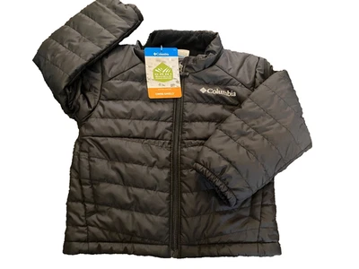 Columbia Youth Wind Chiller Insulated Hooded Jacket~Navy Omni Shield~3T  NWT - Image 1 of 4