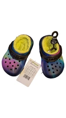 Crocs Classic Gefütterte Clogs Kinder Gr. 21 Mehrfarbig Teddy-Innenfutter - Bild 1 von 3