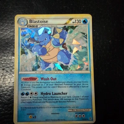 Pokemon Trading Card Blastoise #13 Cracked Ice, Holo Rare, Unleashed Collection - Image 1 of 3