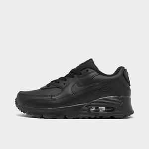 NIB Little Kid Nike Air Max 90 CD6867 001  Black/Black/White/Black - Picture 1 of 13