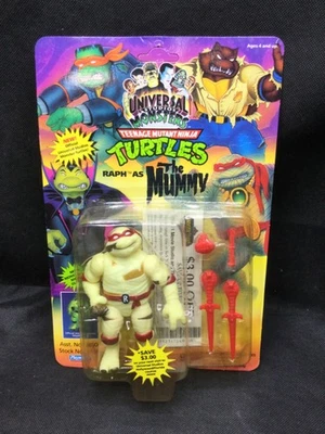 SIN PERFORAR ¡NUEVO! TMNT Universal Monsters RAPHAEL As The Mummy [Playmates 1993] Foto 1 de 4