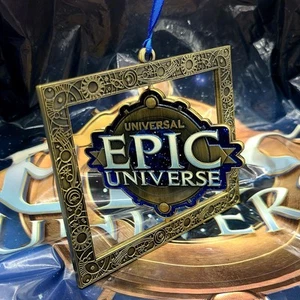 EPIC Universo Emblema Logo Spinner Metal Ornamento Universal Studios Orlando Spin - Imagen 1 de 6