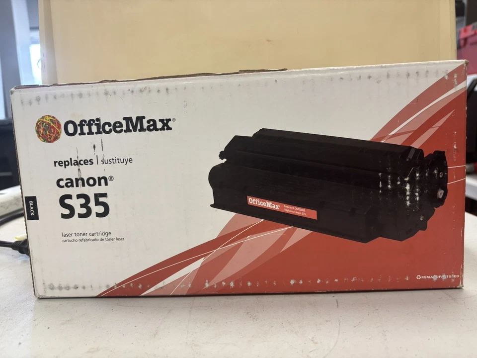 Картридж с тонером OfficeMax заменяет Canon S35 черный - Изображение 1 из 4