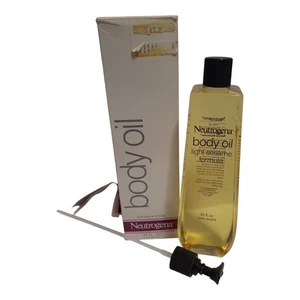 Grande bottiglia vintage Neutrogena Light formula olio corpo 32 fl OZ con pompa - Foto 1 di 3