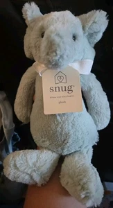 SNUG Mint Green ELEPHANT Plush Super Soft Baby Stuffed Animal Lovey 12" - Picture 1 of 3