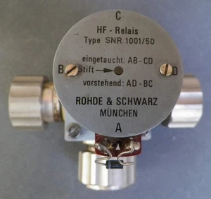 Rohde & Schwarz_Typ_1001/50_HF_Koaxial_Relais/Koaxiales Relais_[=T=] - Bild 1 von 8
