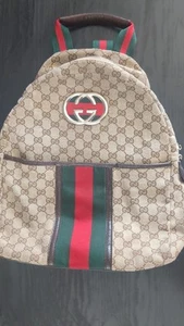 Gucci Vintage Retro Backpack New! Traveling Bag Great Condition - Picture 1 of 4