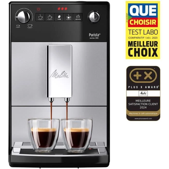 Macchina A Caffè Ultra-Quiet 125g MELITTA Purista 1450 Watt - Argento - Immagine 1 di 1
