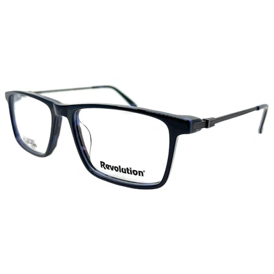 REVOLUTION - MORGAN NAV 57/17/145 BLUE NEW Authentic EYEGLASSES & POLAR SUN CLIP - Image 1 of 4