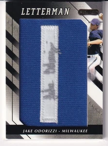 Tarjeta parche carta automática Razor Jake Odorizzi Letteman 2008 - Imagen 1 de 1
