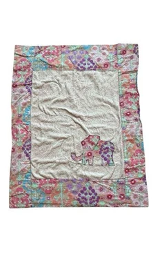 "Colcha hecha a mano para bebé Hoosier Magnolia rara 37"" por 29""" Foto 1 de 4