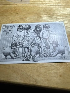 Many Dogs With Kids Postcard  - Picture 1 of 2