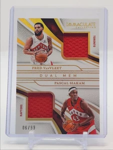 FRED VANVLEET PASCAL SIAKAM 2024-25 IMMACULATE DUAL MEM PATCH /99 Q5759 - Picture 1 of 2