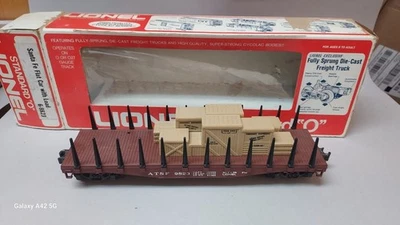 LIONEL STANDARD O Scale - #6-9823 Santa Fe Flatcar w/ Load (p4) - Image 1 of 3