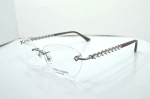 NEW AUTHENTIC JUDITH LEIBER COUTURE ENSEMBLE HEMATITE eyeglasses frame - Picture 1 of 6