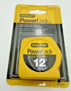 Regla de cinta de alta resistencia Stanley 33-512; 12 pies x 1/2", con marca de perno EE. UU. NOS - Imagen 1 de 4
