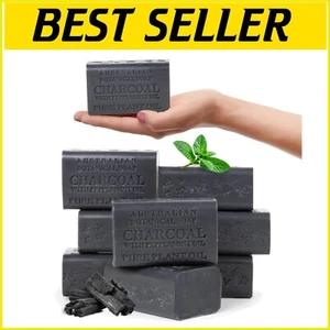 Gentle Exfoliating African Black Soap & Shea Butter - 8 Bars for All Skin Types - Picture 1 of 10