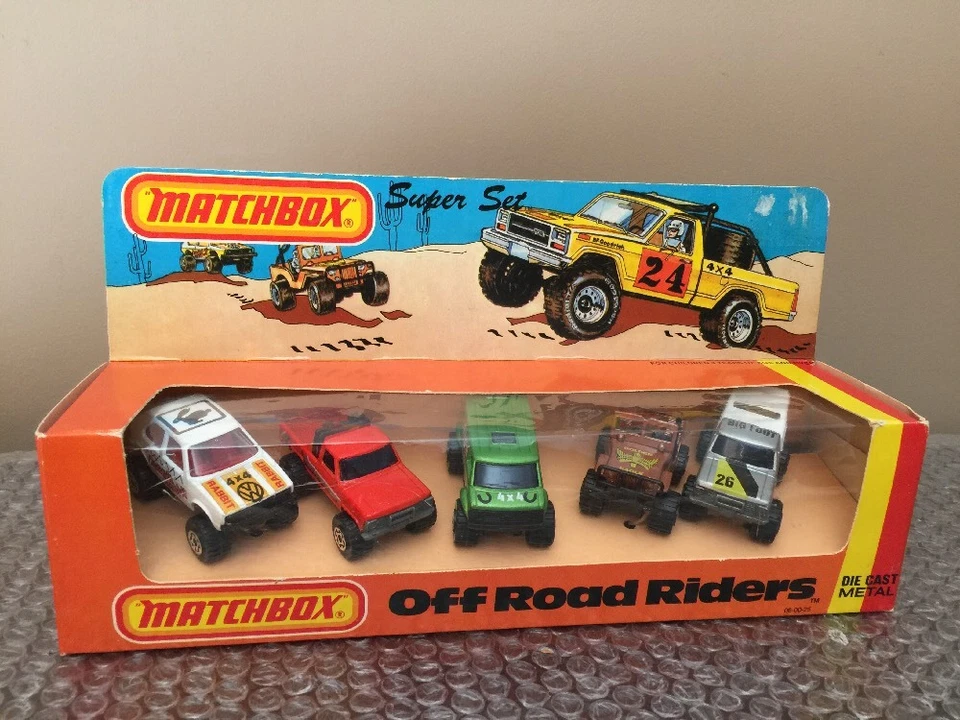 1982 Matchbox Superfast Super Set Off Road Riders Lesney Brand New Gift set USA - Image 1 of 4