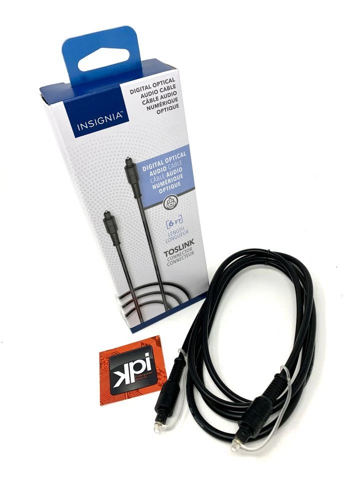 Barra de sonido con cable de audio óptico digital de 1,8 m y 6 pies (Toslink niquelado) Foto 1 de 1