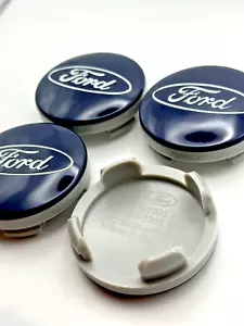 Ford Alloy Wheel Centre Cap 54mm Blue For Focus 2007 Petrol Hatch 1.6 Set of 4 - Picture 1 of 2