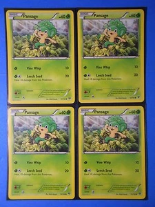 4x Pansage 10/146 Pokemon card XY base set common NM - Picture 1 of 1