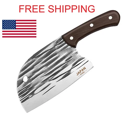 Asian Kitchen Knife Butcher Chef Boning knife Cleaver Chopping Meat Viking knife