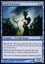 4x Coral Trickster MTG Time Spiral NM Magic Regular