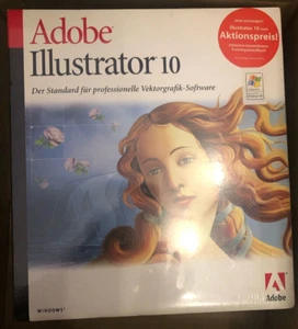 Adobe Illustrator 10 Windows deutsch Vollversion MWST Retail kein Bundel NEU - Bild 1 von 1