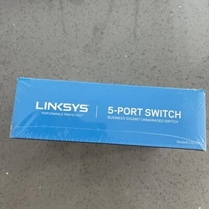 Linksys LGS105 5-port Gigabit Ethernet Switch, brand new, sealed. - Picture 1 of 9