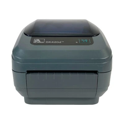 Zebra GK420d Direct Thermal Barcode Label Printer USB Serial Parallel No Adapter - Image 1 of 4