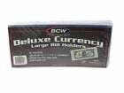 50 Deluxe Currency Holder for Large Bill by BCW