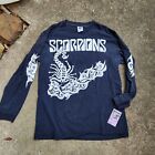Vintage Scorpions Band Long Sleeve Rock 80s/90s T Shirt L rare print GEM tag