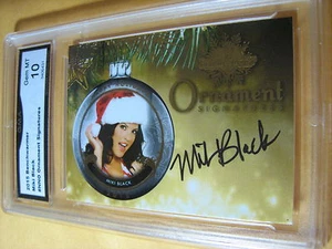 MIKI BLACK 2015 BENCHWARMER ORNAMENTO FIRMAS AUTOMÁTICO # NUEVO GRADO 10 - Imagen 1 de 2